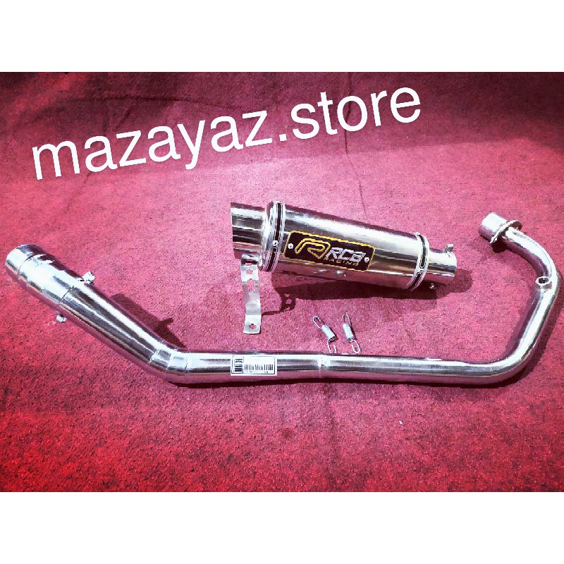 Knalpot Racing RCB Chrome Honda Sonic 150R Supra GTR 150