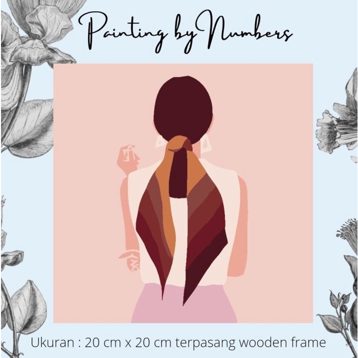 

Produk Terbaru Diy Painting By Number 20X20Cm Kerajinan Tangan - Lady Pink