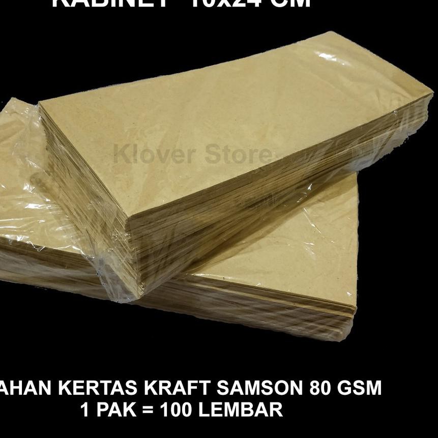 

BIG SALE!! (lgb-1272) Amplop Coklat A Samson Kraft 10x24 cm Kabinet 80gsm Kecil utk Uang/Bungkus Pac