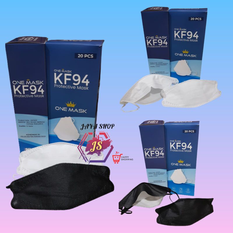 Masker KF94 ONE MASK / ONEMASK 4PLY ISI 20 PREMIUM KEMENKES