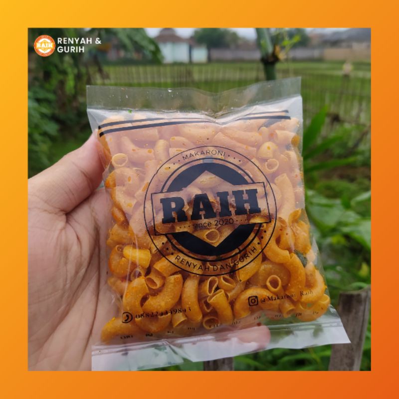 

Makaroni Raih kering kriuk, pedas gurih