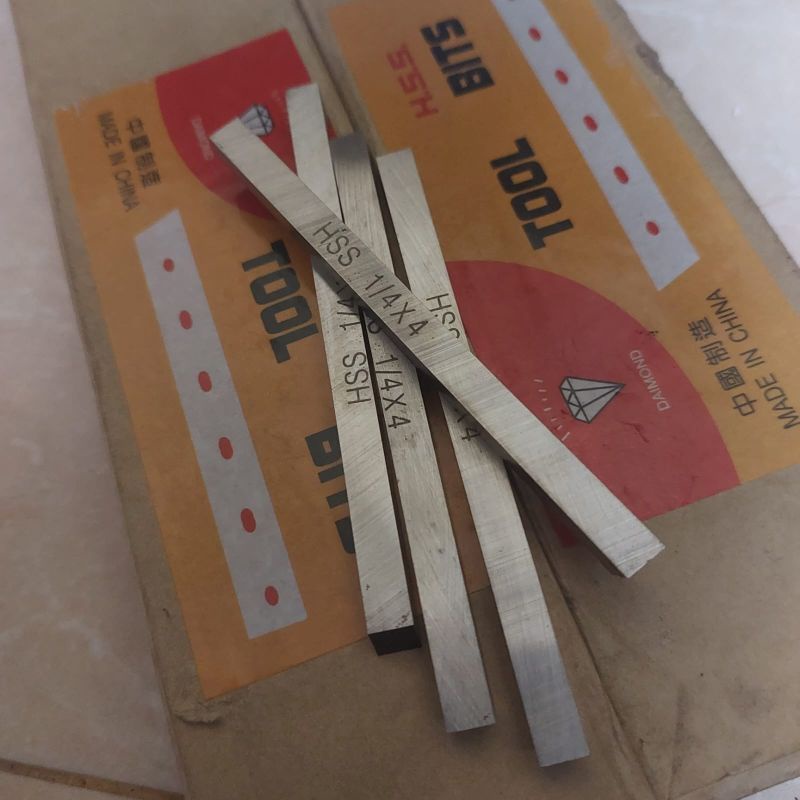 Mata pisau bubut Hss 1/4x4" pahat bubut Hss 1/4x4"