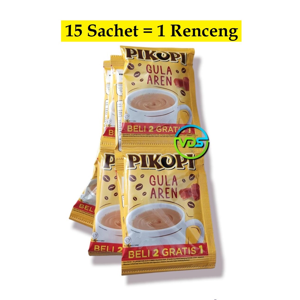 

PIKOPI Gula Aren 15 Sachet Produk Kopi Kapal Api (1 Renceng) New
