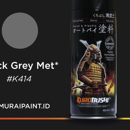 ➷ Samurai Paint Kawasaki Black Grey Met K414 ➾