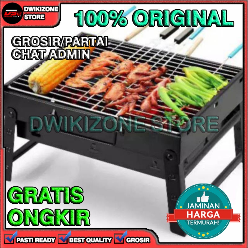 [GROSIR] ALAT PANGGANGAN PORTABLE BBQ BARBEQUE GRILL SOSIS BASO SATE