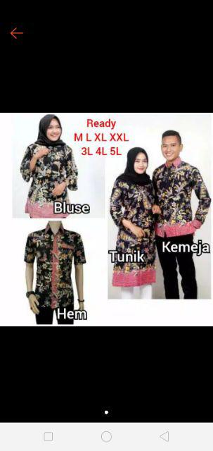 Ready Super Jumbo Batik Jumbo Couple Batik Sarimbit Gamis 3l 4l 5l 6l Seragam Pesta Multazam