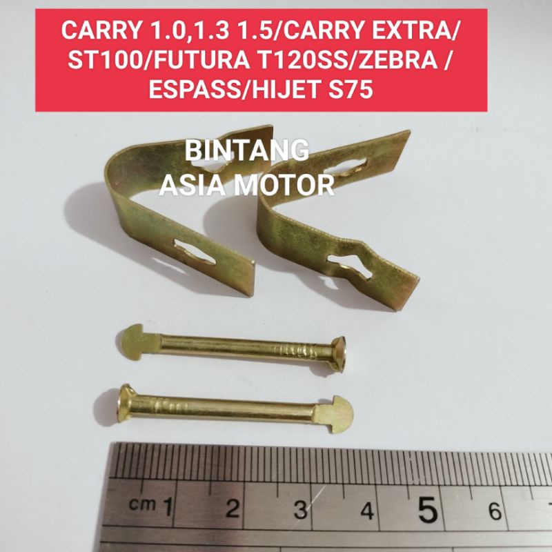 PAKU KAMPAS REM PIN KIT REM BELAKANG CARRY 1.0 1.3 1.5 ST100 EXTRA FUTURA T120SS ZEBRA ESPASS HIJET S75