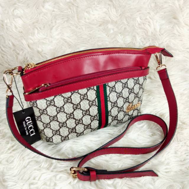 tas gucci 3R tas slempang Tas Batam Tas Import murah wanita Hand Bag GUCCI Tas RaNSEL HELLO KITTY