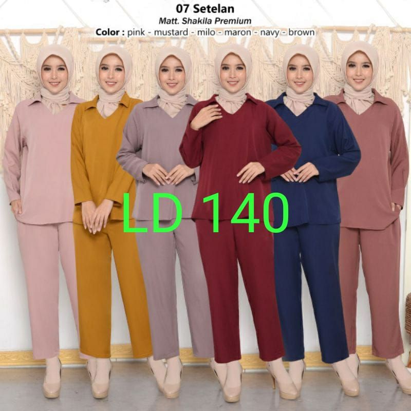 ONE SET MANONA JUMBO LD120-140 #2 SHAKILA PREMIUM SETELAN WANITA ORIGINAL