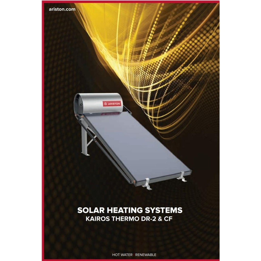 Ariston Kairos Thermo DR-2 100 liter Direct Solar Water Heater Tenaga Surya Pemanas Air Atap