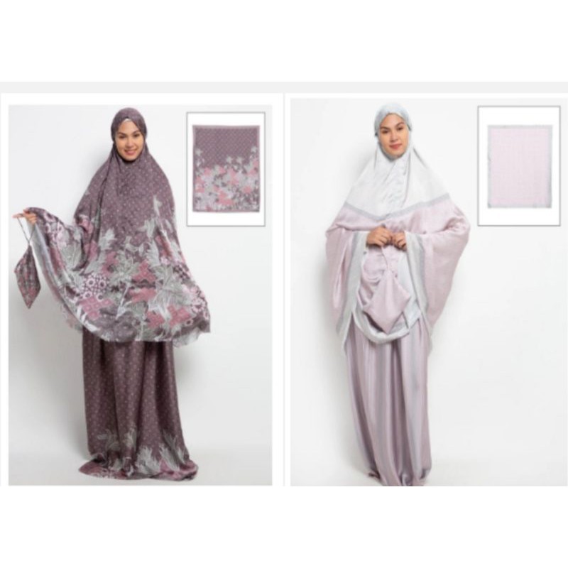 Buttonscarves British Prayer Robe  Khaki dan Eeman Mauve dan Dusty Green