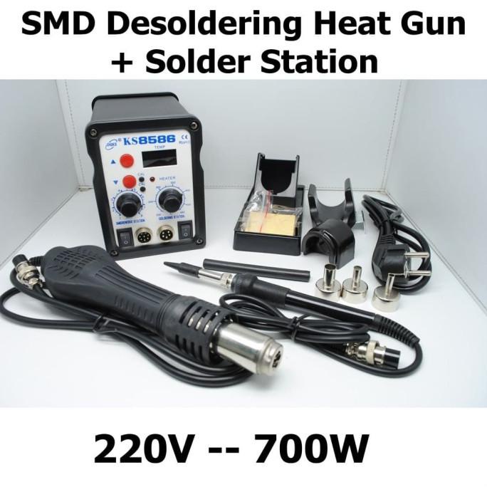 langsung order saja] Rework SMD Desoldering Heat Gun Solder Station 220V 700W KS8586