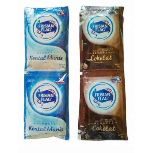 

susu Frisian bendera putih/coklat