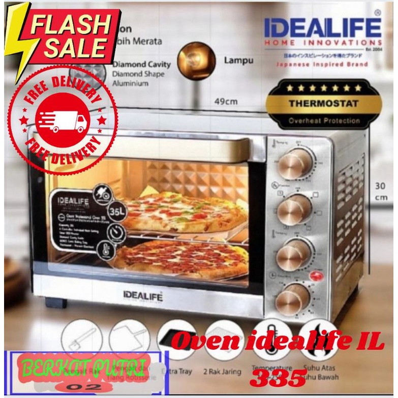 Oven Listrik pemanggang Idealife IL-335