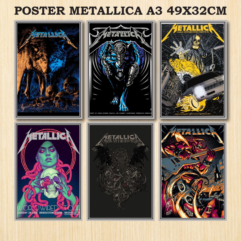 Poster Band Metallica A3+ 48x32 CM