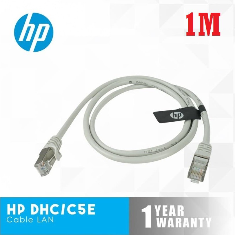 Kabel lan Hp 1m cat 5 5e ftp 100Mbps dhc-c5e FTP 1m-Cable rj45 1 meter