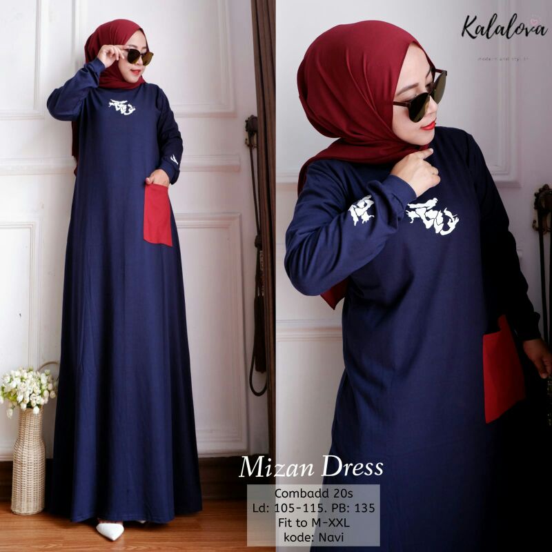 MIZAN DRESS BY KALALOVA||COMBADD 20S LD 105-115 PB 135