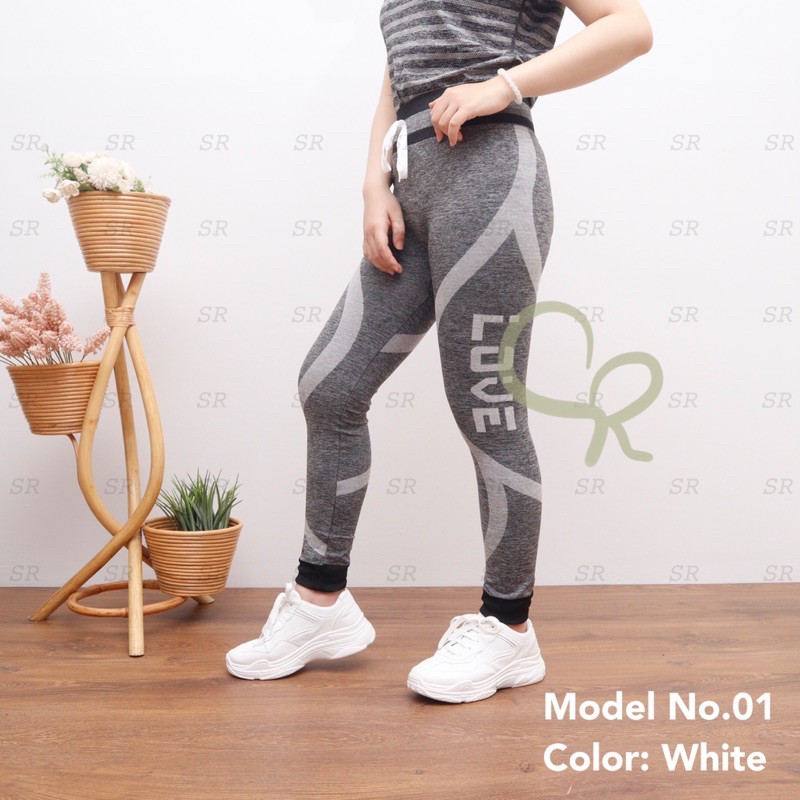 Legging Senam Misty Sport Import Celana Olahraga Wanita Melar Jumbo