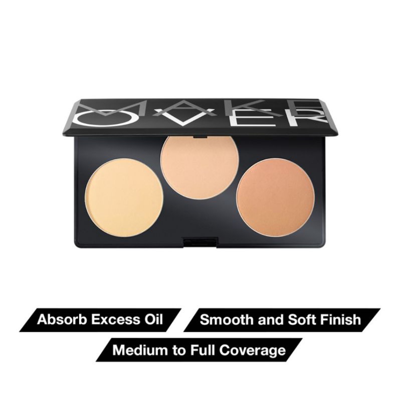 Make Over TWC Palette 3x12 gr - bedak padat asli original BPOM / TWC two way cake / bedak make over 
