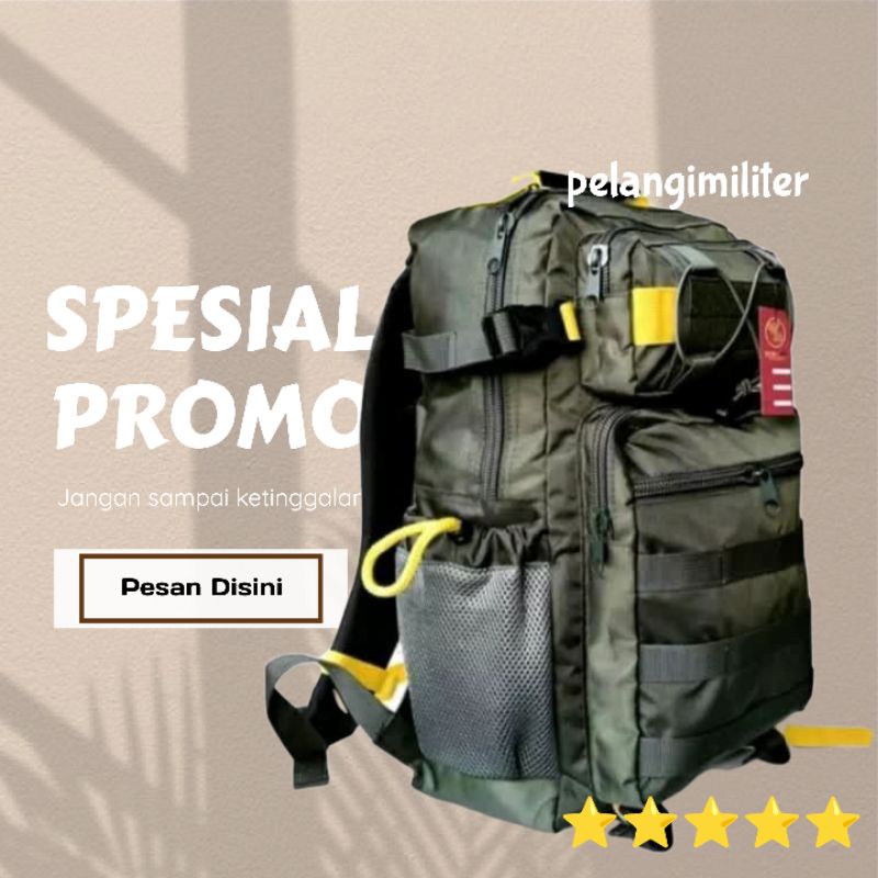 Tas ransel pria army/tas Libanon new list kuning/tas punggung pria dan wanita/tas anti air