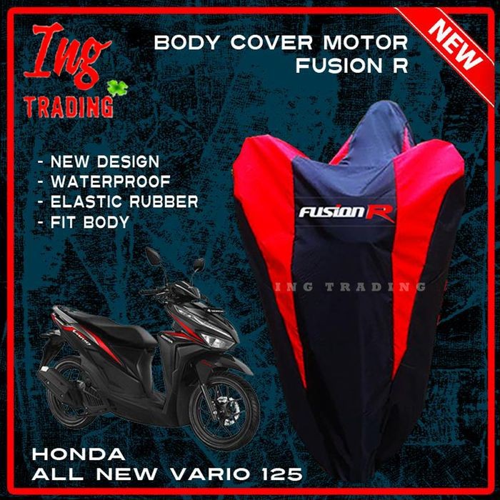 Body Cover Motor Honda Vario 125 / Sarung Motor Vario 125 New Baru