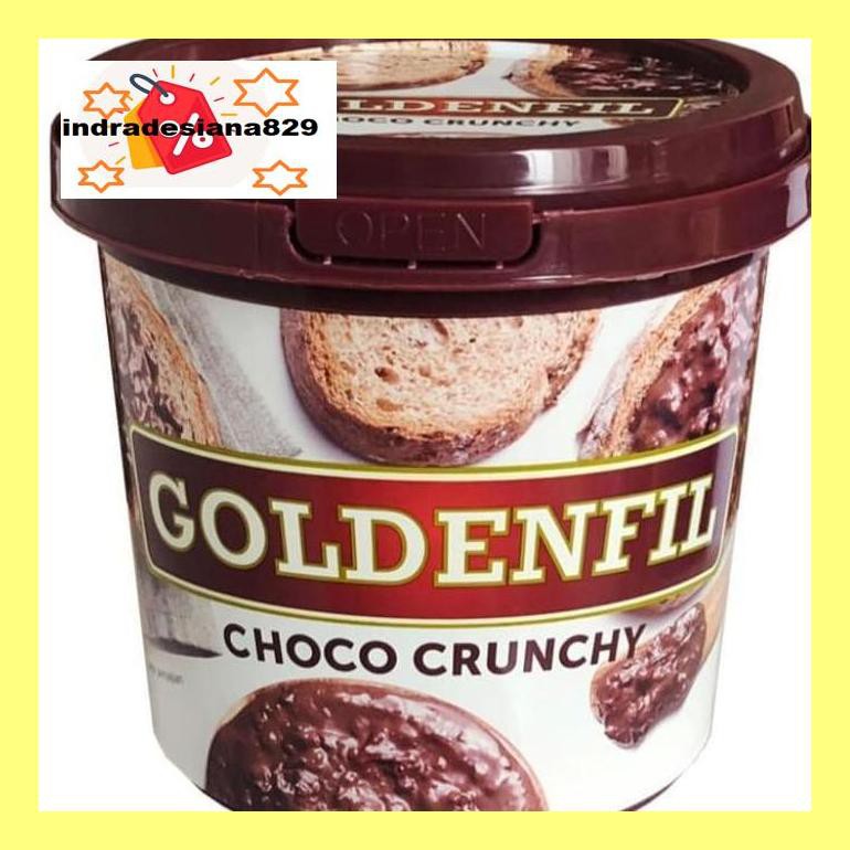 

Sf504Nind Hot Sale Promo Goldenfil Chocolate Crunchy Selai Crispy Kue Isian Roti Ind504Sm