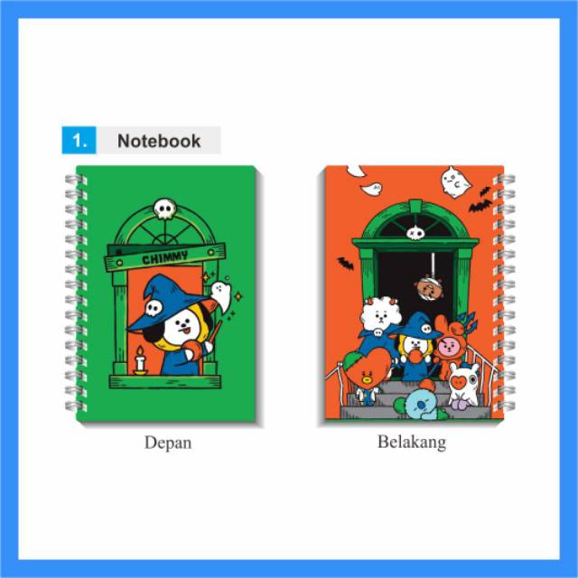 

NOTEBOOK KPOP BT21 HALLOWEEN