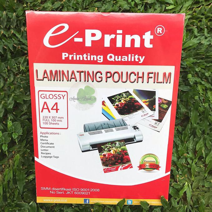 

Plastik Laminating Pouch Film A4 100 mic 100sh murah grosir
