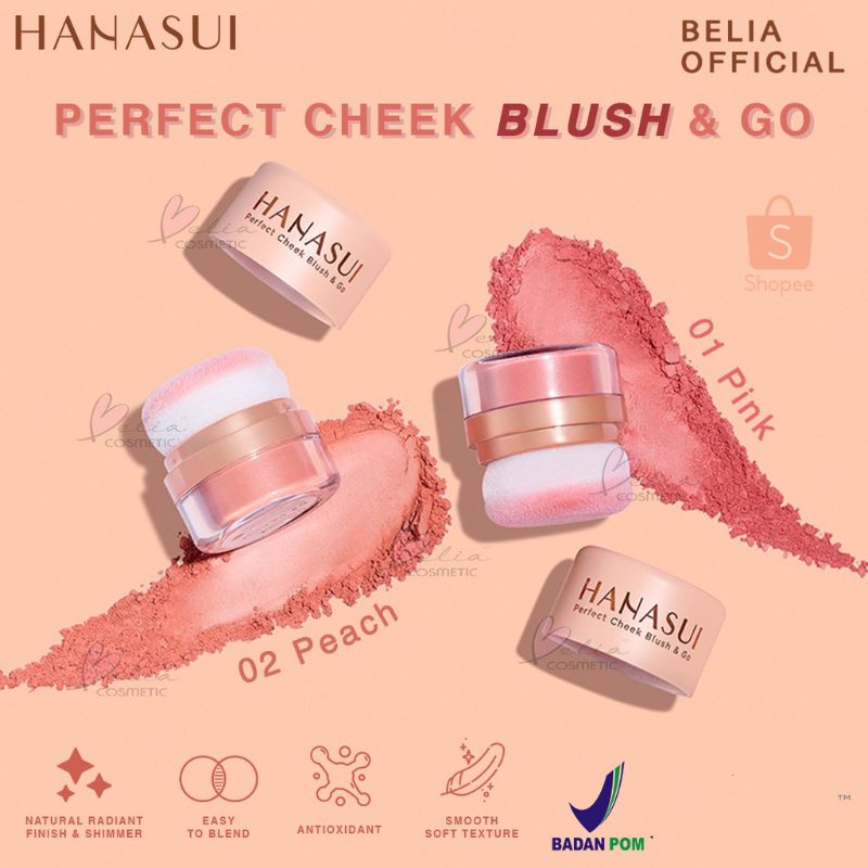 HANASUI Perfect Cheek Blush &amp; Go