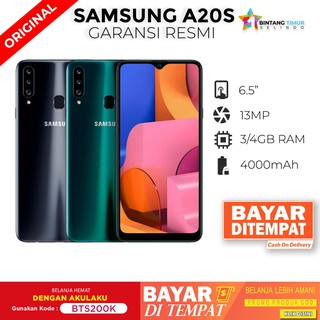 SAMSUNG GALAXY A20S 3/32 GB - 4/64 GB GARANSI RESMI 1