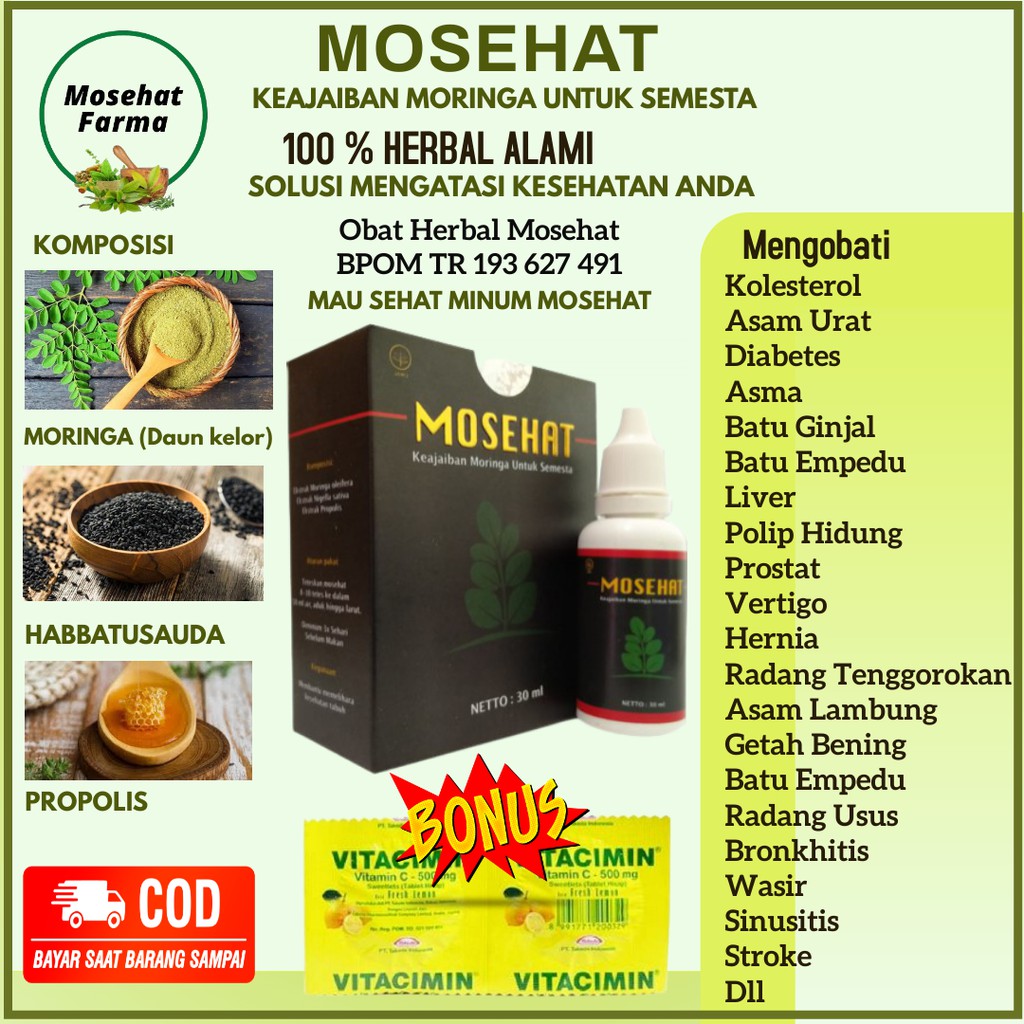 Mosehat Obat Herbal Original Ampuh Berkhasiat