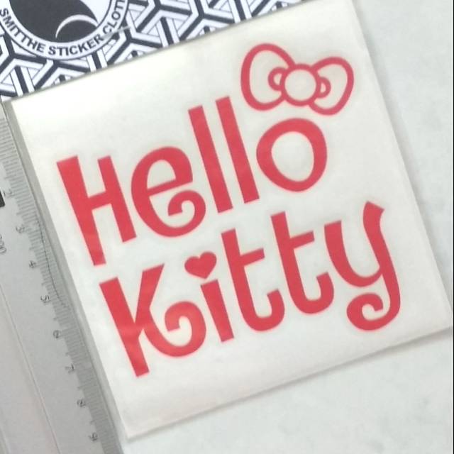 Stiker Hello Kitty Huruf Cutting Sticker 8cm