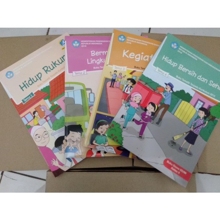 

❤BISA COD❤ Paket Buku Tematik Depdikbud Kelas 2 Semester 1 Tema 1,2,3&4