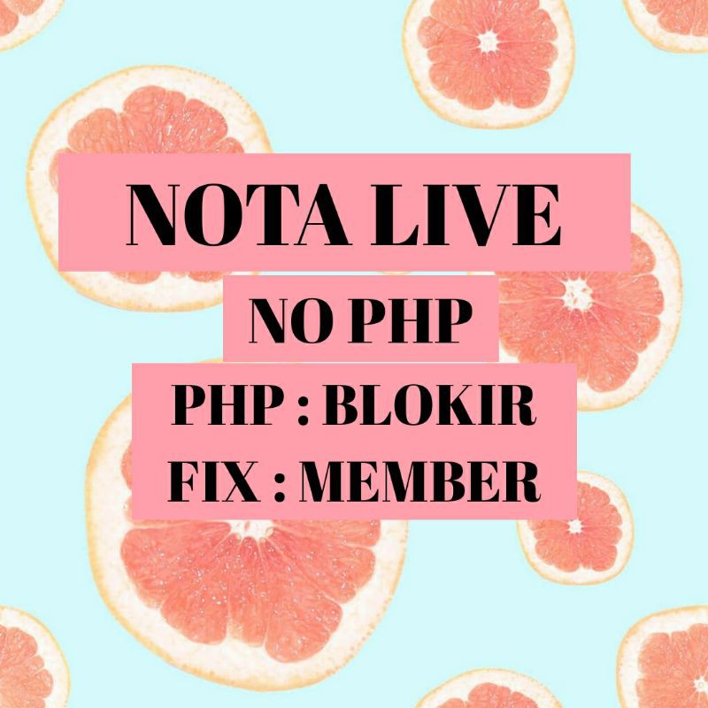 NOTA LIVE SHOPEE