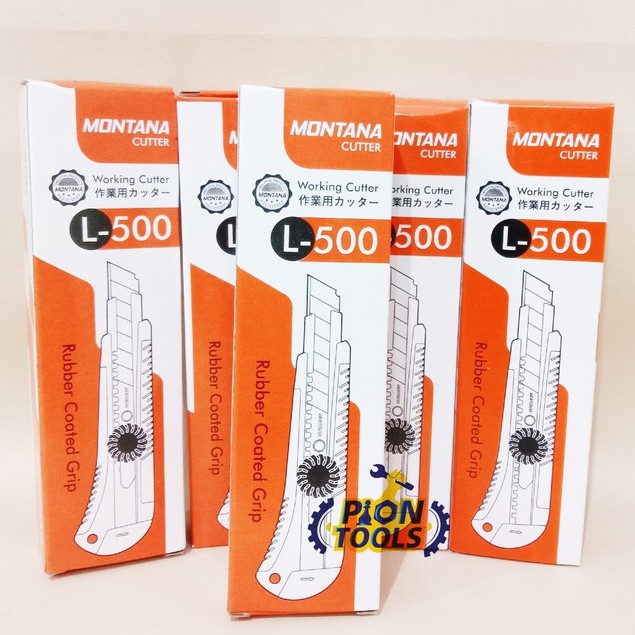 

Montana Cutter Besar L-500 Pisau Cutter Pemotong Warna Random ATK