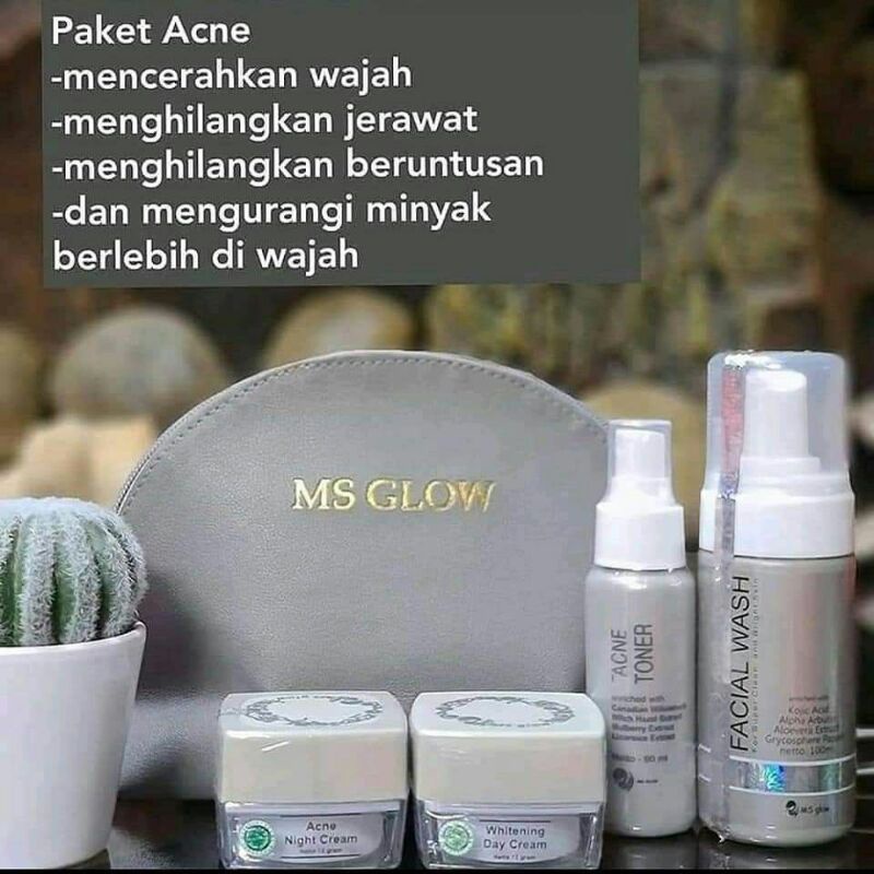 MS GLOW PAKET ACNE ULTIMATE LUMINOUS WHITENING / AGEN DISTRIBUTOR MS GLOW / SKINCARE GLOWING