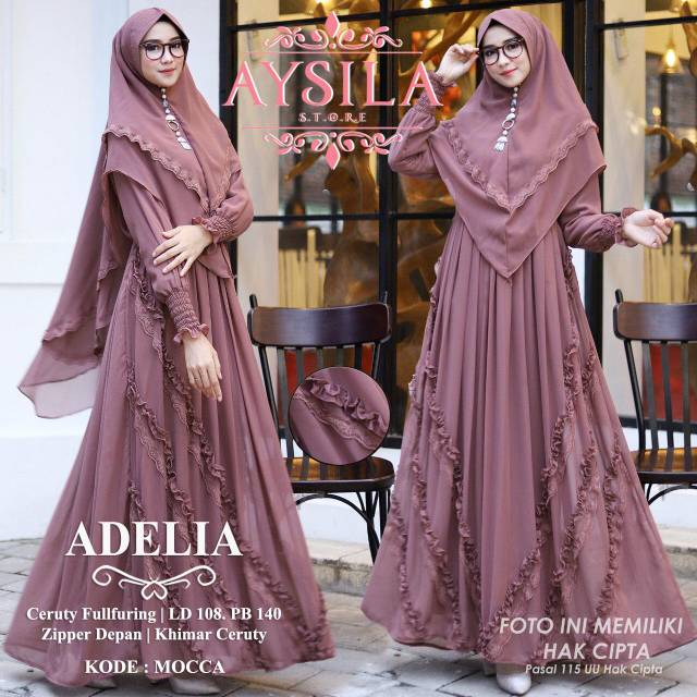 Promo Gamis Syari kode AYS01 (gambar hanya referensi)