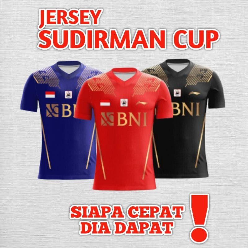 Jersey Kaos Badminton Indonesia Sudirman Cup  2021