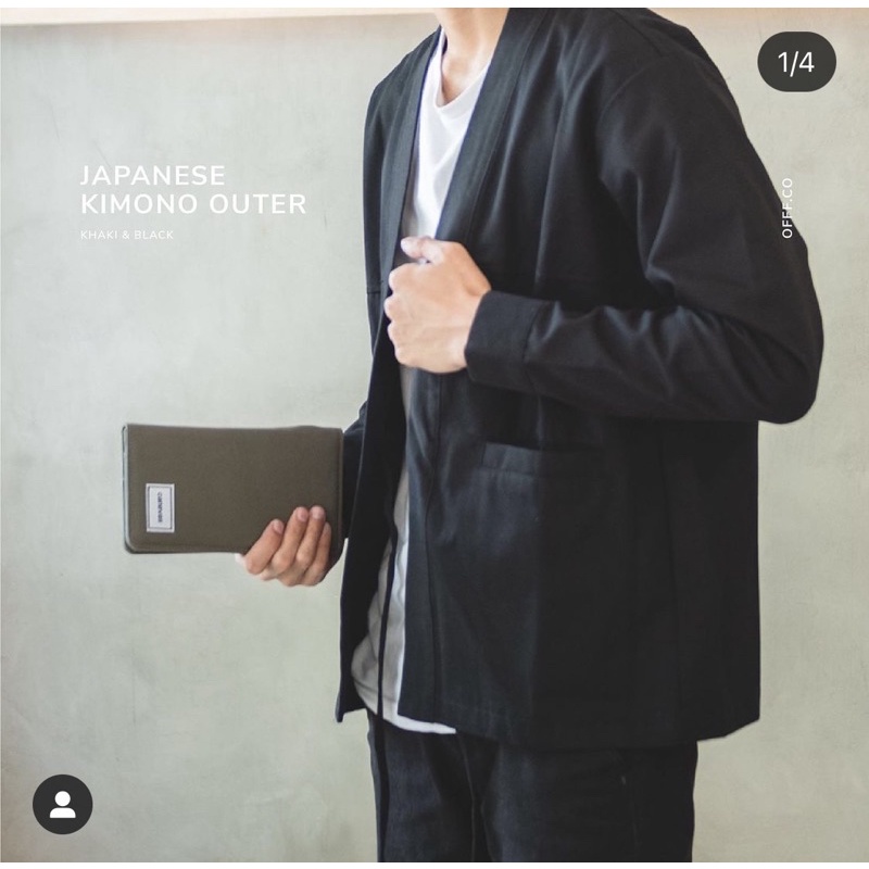 OUTER PRIA BUSHIDO KIMONO JACKET BLAZER OFFF.CO SIZE M PRELOVED