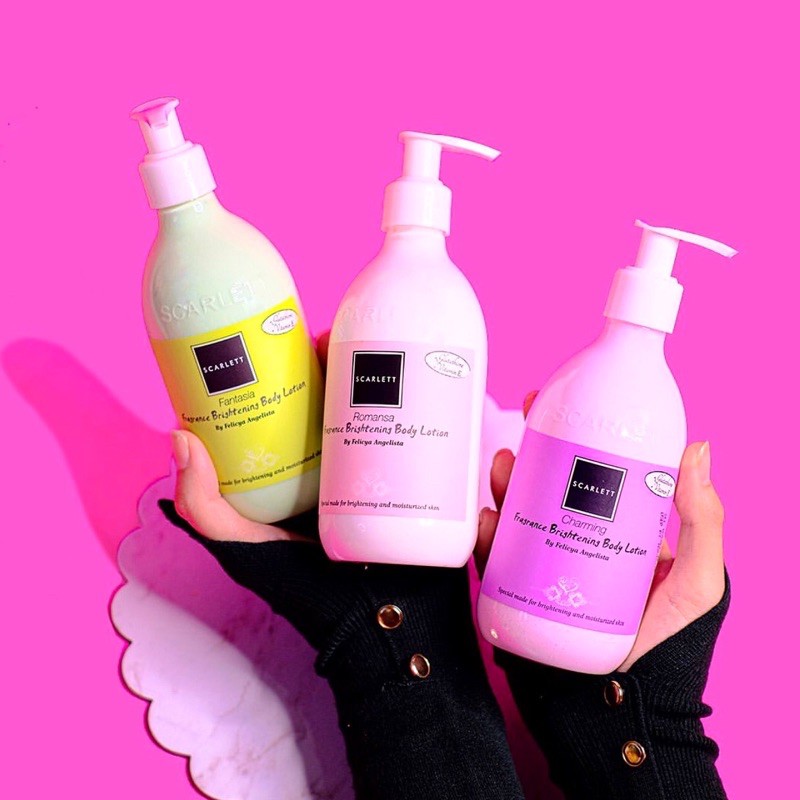 Scarlett Whitening Body lotion 3 varian Original 100%