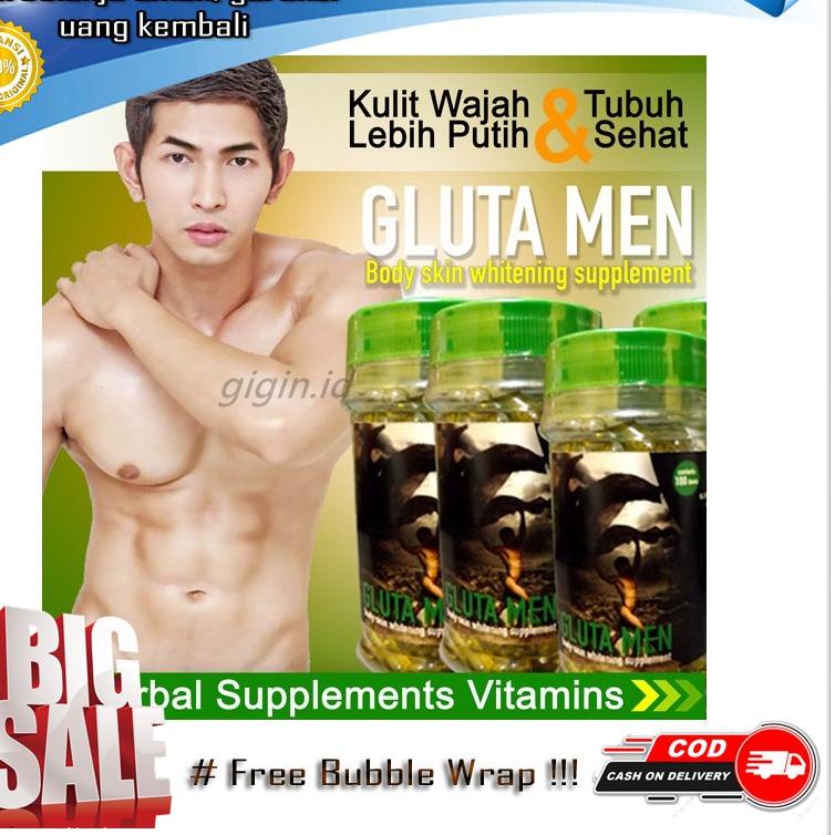[SKU : 8CRMY] Pemutih Kulit Pria Original Japan GLUTAMEN / Obat Pemutih / Vitamin Kuit / Pemutih Muk