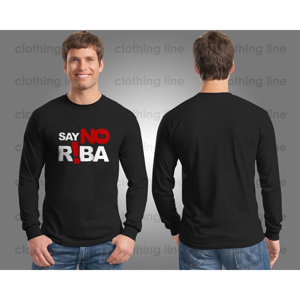 KAOS DAKWAH ISLAM SAY NO TO RIBA LENGAN PANJANG