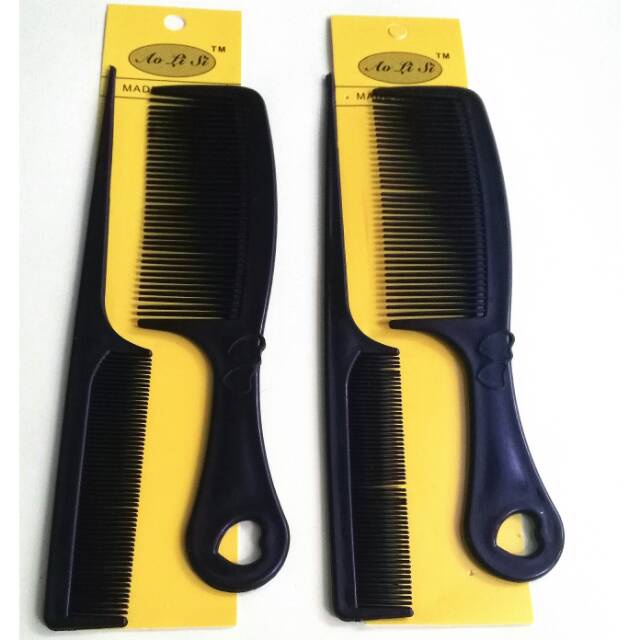 Sisir Cukur Rambut Hitam Set isi 2pcs