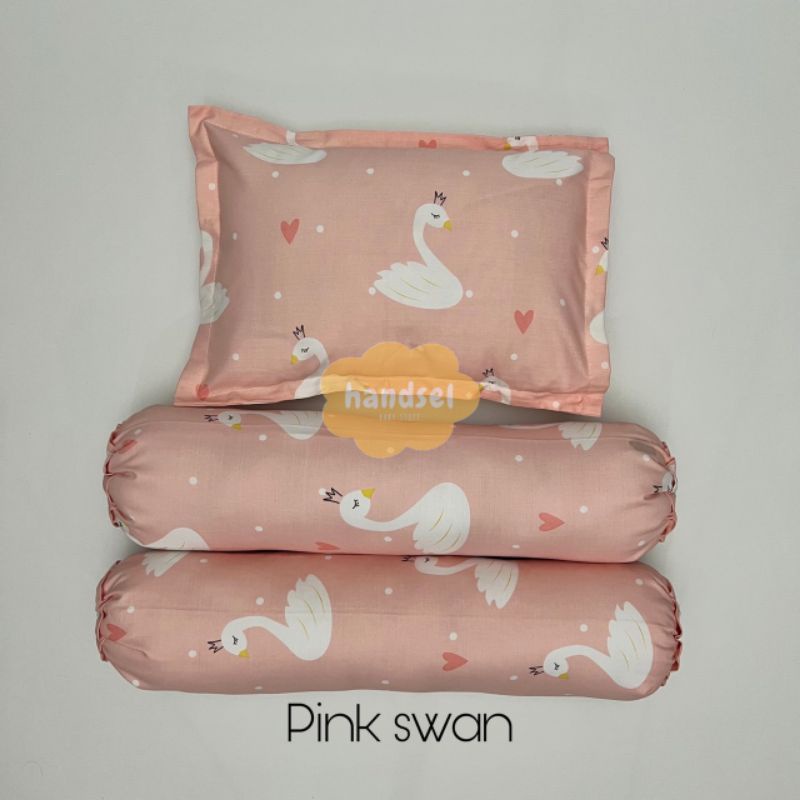 SARUNG BANTAL GULING BAYI KATUN-Pink swan