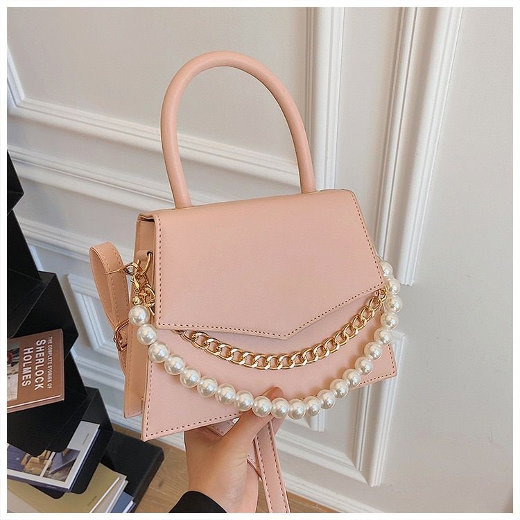 EL 5627 RISCE TAS HAND BAG IMPORT TALI MUTIARA IMPORT WANITA CEWEK PEREMPUAN JAKARTA BATAM