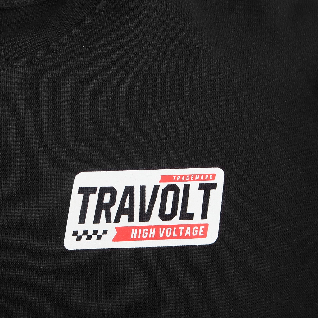 Sweatshirt - Racer - Black - Hitam - Switer - Travolt - Crewneck