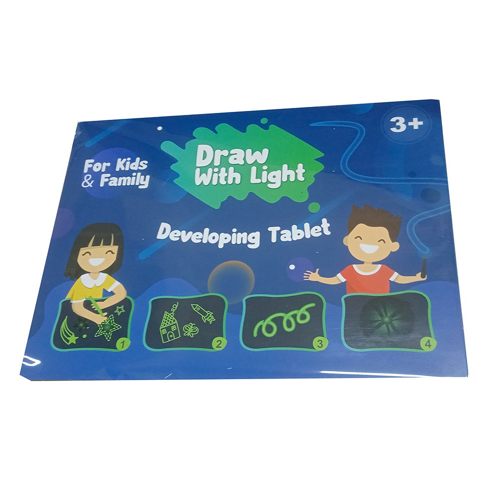 

Mainan Edukasi Papan Menggambar Ajaib Magic Luminous Drawing Board A4 - F66-A4L - Black