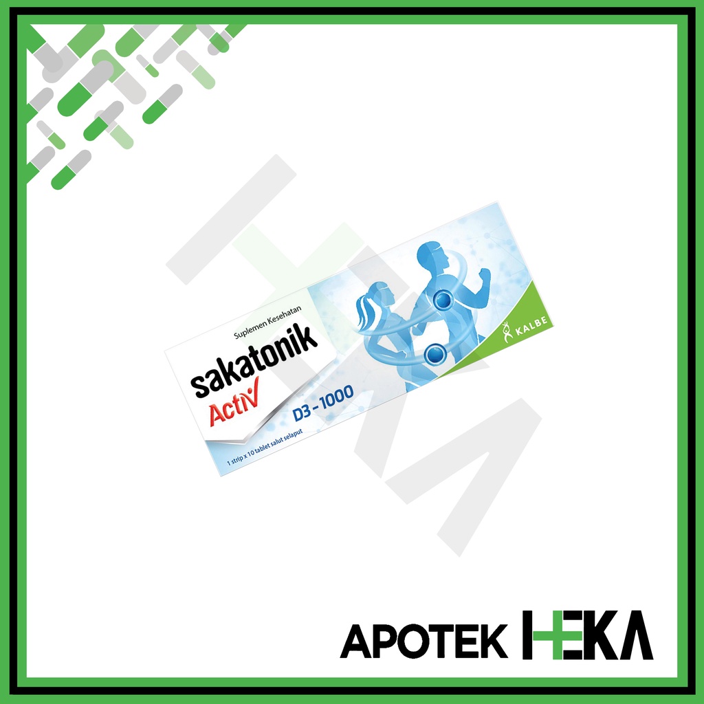 Sakatonik Activ D3 1000 IU Box isi 10 Tablet - Vitamin D (SEMARANG)
