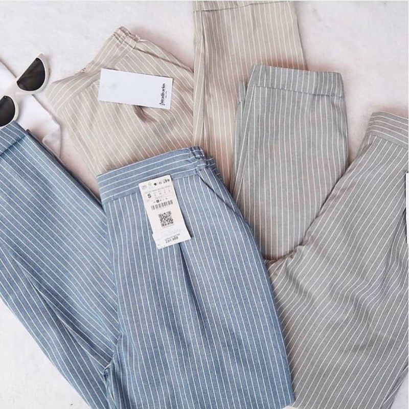 Various Pants Gresa Pants Celana Stripe Salur