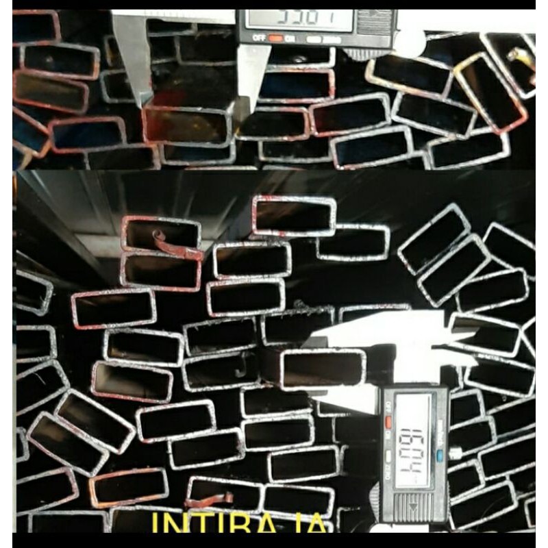 Besi Hollow Hitam 15 x 30 x 6 M (stall kotak/pipa kotak) tebal 1,0mm / tebal 1,2mm / tebal 1,5mm / t